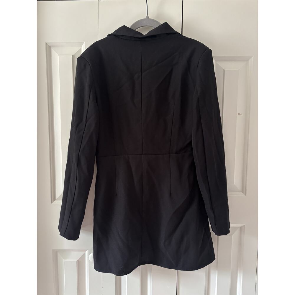Cider Black Double Button Down Blazer Dress M - Picture 10 of 10